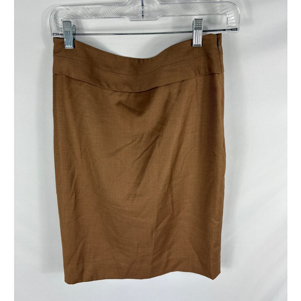 The limited brown pencil skirt size 2